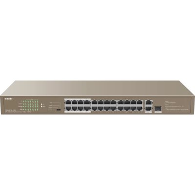 Коммутатор Tenda TEF1126P-24-250W 26-Портовыйбез управления FE c 24 портами PoE