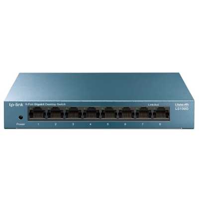 Коммутатор TP-Link LS108G 8-портовый 10/100/1000 Мбит/с настольный коммутатор SMB