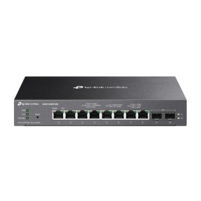 Коммутатор TP-Link SG2210XMP-M2, Smart линейки Omada с 8 портами PoE+ 2,5 Гбит/с и 2 портами SFP+