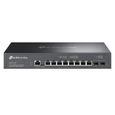 Коммутатор управляемый TP-Link SG3210X-M2 Omada уровня 2+ с 8 портами 2,5 Гбит/с и 2 портами SFP+, 1U, монтируется в 13-дюймовую стойку