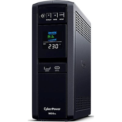 Источник бесперебойного питания Cyberpower CP1600EPFCLCD Line-Interactive 1600VA/1000W USB/RS-232/RJ11/45 (6 EURO)