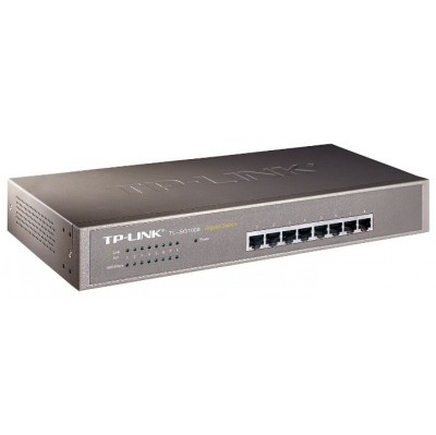 Коммутатор TP-LINK SMB TL-SG1008 8-port Gigabit Switch, 1U rack-mountable steel case