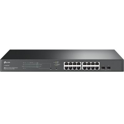 Коммутатор TP-Link TL-SG2218P JetStream Smart с 16 гигабитными портами PoE+ и 2 гигабитными портами SFP