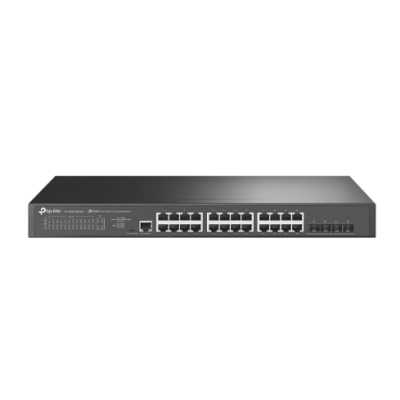 Коммутатор JetStream 24-Port 2.5GbASE-T L2+ Managed Switch with 4 10GE SFP+ SlotsPORT: 24× 2.5G RJ45 Ports, 4× 10G SFP+ Slots, RJ45/Micro-USB Console PortSPEC: 1U 19-inch Rack-mountable Steel CaseFEATURE: Integration with Omada SDN Controller, Static Rout