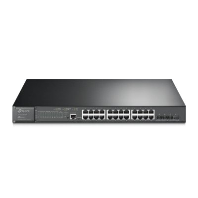 Коммутатор TP-Link TL-SG3428XMP, 24×1 Гбит/с PoE + 4×10 Гбит/с SFP+ Uplink, управляемый