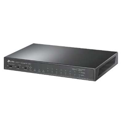 Настольный коммутатор TP-Link TL-SL1311P, 8 портов 10/100 Мбит/с с поддержкой PoE+, 2 гигабитных порта без поддержки PoE, 1 порт SFP, 802.3af/at, бюджет PoE — 65 Вт, стальной корпус