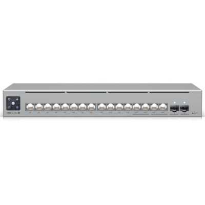 Коммутатор Ubiquiti Networking interface, (12) GbE RJ45 ports (4) 1/2.5 GbE RJ45 ports (2) 10G SFP+ ports; Total non-blocking throughput, 42 Gbps; Switching capacity, 84 Gbps