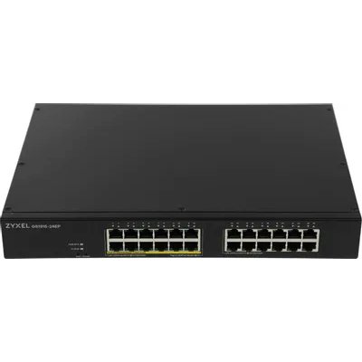Коммутатор гибридныйSmart L2 PoE+ Zyxel NebulaFlex GS1915-24EP, rack 19", 24xGE (12xPoE+), бюджет PoE 130 Вт, автономное/облачное управление