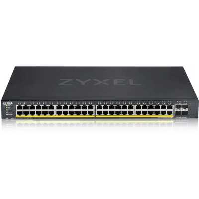 Коммутатор XGS1935-52HP, 52 Port Smart Managed PoE Switch, 48x Gigabit PoE and 4x 10G SFP+, hybrid mode, standalone or NebulaFlex Cloud, 375 Watt PoE