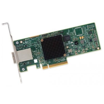 Контроллер LSI SAS9300-8E (PCI-E 3.0 x8, LP, EXTERNAL) SGL SAS12G, 8port (2*extSFF8644), Каб.отдельно