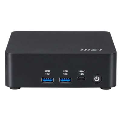 Мини ПК MSI Cubi NUC AI 1UMG-043XRU Core Ultra 5 125H (1.2) 16Gb SSD 512Gb Graphics CR без ОС 2xGbitEth WiFi BT 120W черный (9S6-B20911-043)
