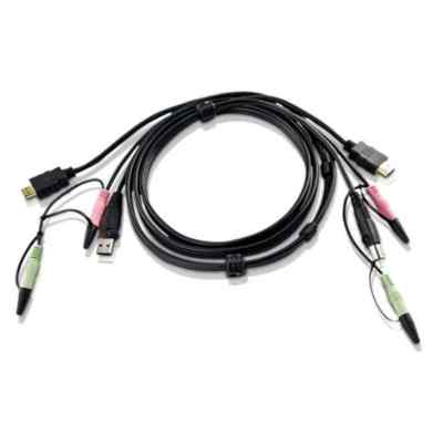 Кабель для переключателей ATEN Custom USB 2.0 HDMI KVM Cable L:1.8m*2L-7D02UH