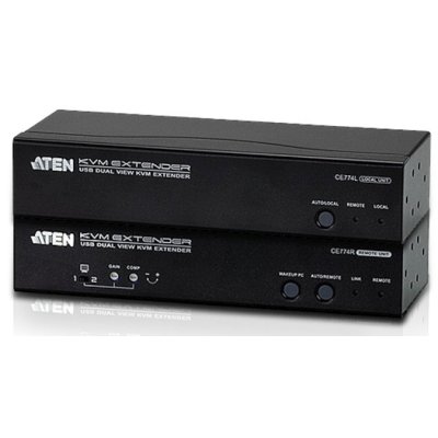 USB DUAL VIEW KVM EXTENDER W/EU ADP.