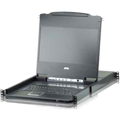Квм переключатель ATEN Single Rail 8-Port DVI FHD LCD KVM Switch