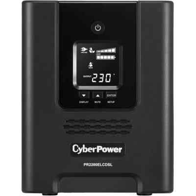 Источник бесперебойного питания CyberPower PR2200ELCDSL/2200 ВА/1980 Вт/USB/RJ-11/RJ-45/1 х IEC 320 C19 (компьютерная), 8 х IEC 320 C13 (компьютерная)