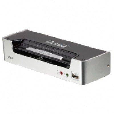 Переключатель, электрон., KVM+Audio+USB 2.0, 1 user USB+HDMI => 2 cpu USB+HDMI, соШнур. USB 2х1.8м., настол., исп.стандарт, без OSD, некаскад.. CUBIQ 2 PORT HDMI KVMP SWITCH W/1.8M