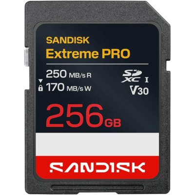 Флеш карта SDXC 256GB SanDisk Extreme Pro UHS-I Class 3 (U3) V30 250/170 MB/s <SDSDXXJ-256G-GSCIN>