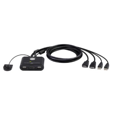 KVM переключатель ATEN 2-Port USB FHD HDMI Cable KVM Switch