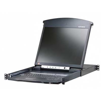 Коммутатор ATEN 16P CAT5 HIGH DENSITY DUAL RAIL LCD OVER IP 17INCH.