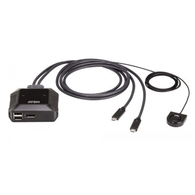 Переключатель ATEN 2-Port USB-C 4K DisplayPort Cable KVM Switch