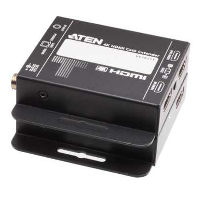 Удлинитель ATEN VE1821-AT-G 4K HDMI Cat 6 Extender with PoC (4K@40m)