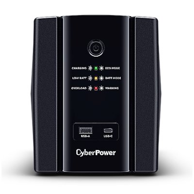 Источник бесперебойного питания CyberPower UT1500EG/1500 ВА/900 Вт/USB/RJ-11/RJ-45/,4 х CEE 7 (евророзетка)
