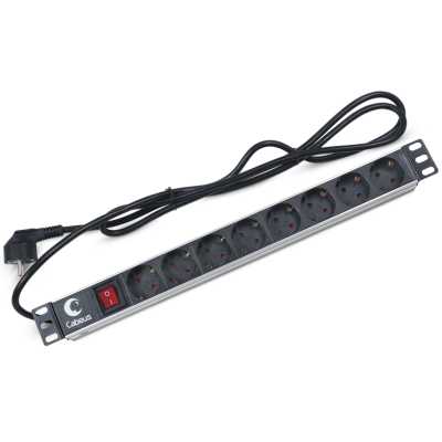 Блок евророзеток для 19" шкафов Cabeus PDU-8P-2EU