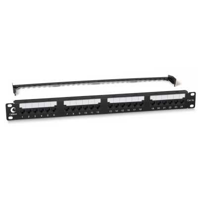 Патч-панель 19" (1U) Cabeus PL2-24-Cat.5e-Dual IDC, 24 порта RJ-45, категория 5e, Dual IDC, с задним кабельным организатором, new