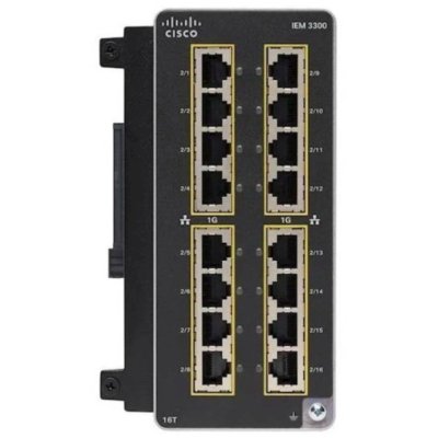 Модуль интерфейсный сетевой Catalyst IE3300 with 16 GE Copper ports, Expansion Module IEM-3300-16T=
