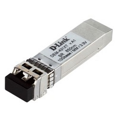 Трансивер D-Link 431XT/B1A, SFP+ Transceiver with 1 10GBase-SR port.Up to 300m, multi-mode Fiber, Duplex LC connector, Transmitting and Receiving wavelength: 850nm, 3.3V power