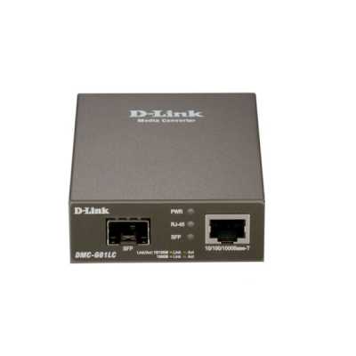 Медиаконвертор D-Link DMC-G01LC/C1A, Media Converter with 1 100/1000Base-T port and 1 100/1000Base-X SFP port.