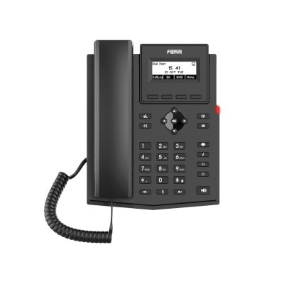 Телефон IP Fanvil X301W c б/п черный