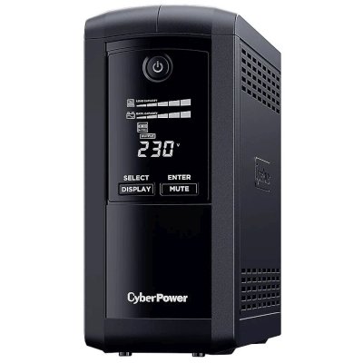 Источник бесперебойного питания CyberPower VP700EILCD/700 ВА/390 Вт/USB/RS-232/RJ-11/RJ-45/6 x IEC 320 C13 (компьютерная)
