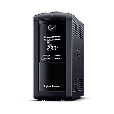 Источник бесперебойного питания CyberPower VP700ELCD/700 ВА/390 Вт/USB/RS-232/RJ-11/RJ-45/4 х CEE 7 (евророзетка)