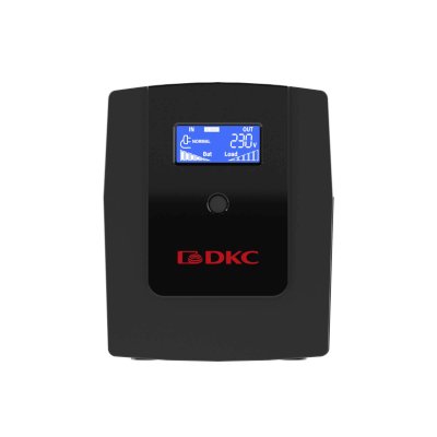 Источник бесперебойного питания ИБП Info LCD 1500В.А IEC C13 (4) USB + RJ45 DKC INFOLCD1500I