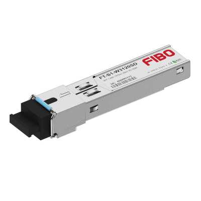 Трансивер FIBO FT-S1-W3120SD SFP модуль WDM, 1.25G, 20 км, TX 1310 нм, RX 1550 нм, SC, DDM