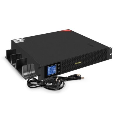 Источник бесперебойного питания Pure Sine Wave ExeGate SinePower UHB-3000.LCD.AVR.8C13.RJ.USB.BC.2U (3000VA/2400W, LCD, AVR, 8*C13, RJ45/11,Источник бесперебойного питания USB, батарея 12V 9Ah - 4шт, Rackmount 2U/Tower, возможность подключения до 2 внешни