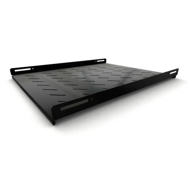 Полка стационарная Hyperline TSH3L-650-RAL9004 (TSH3L-650-RAL9005) глубина 650 мм, с боковым креплением, нагрузка до 20 кг, для шкафов серии TTb, TTR, TTC2, 485х650мм (ШхГ), черный