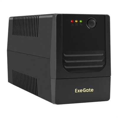 Источник бесперебойного питания ExeGate Power NB-850.LED.AVR.4C13 (850VA/510W, LED, AVR, 4*C13, батарея 12V 9Ah, черный)