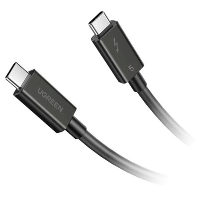 Кабель UGREEN L703 (45996) ThunderboltTM 5 Cable 5A Max. Длина: 1м. Цвет: черный