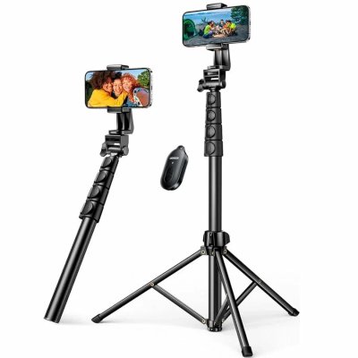 Трипод UGREEN LP680 (15609) Tripod Stand 1.7m With Bluetooth Remote For selfie Livestream. Цвет: черный