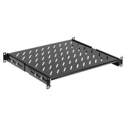 Полка стационарная ITK FS05-400PI-R 1U нагр.:100кг. 19" 400мм черный (упак.:1шт)