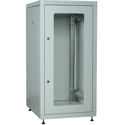 Шкаф LINEA E 24U ITK LE35-24U66-GM 600х600мм двери 2шт стек. и метал. сер.