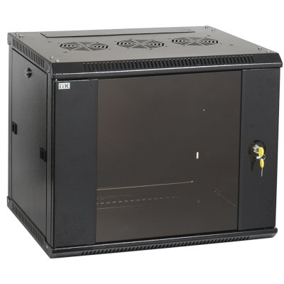 Шкаф ITK LINEA W 9U 600x450 мм дверь стекло, RAL9005