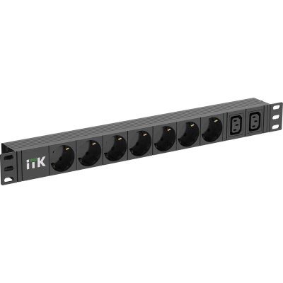 Блок распределения питания ITK PH22-7D2C131-P гор.размещ. 7xSchuko 2xC13 базовые 16A Schuko 2м