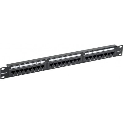 Патч-панель ITK PP24-1UC5EU-K05-G 1U кат. 5Е UTP 24 порта (Krone) GENERICA