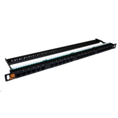 Патч-панель LANMASTER компактная 24 порта, UTP, кат.6, 0.5U