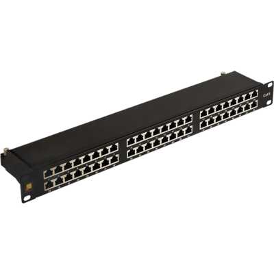 Патч-панель Lanmaster LAN-PPC48S6 19" 1U 48xRJ45 кат.6 STP