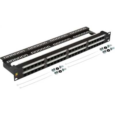 Патч-панель Lanmaster LAN-PPC48U6 19" 1U 48xRJ45 кат.6 UTP