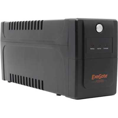 Источник бесперебойного питания (ИБП) ExeGate EP212516RUS ExeGatePower Back BNB-800 <800VA, Black, 2 евророзетки>